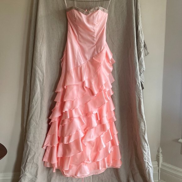PROM DRESS vintage barbie pink size 2/4 - Picture 1 of 10